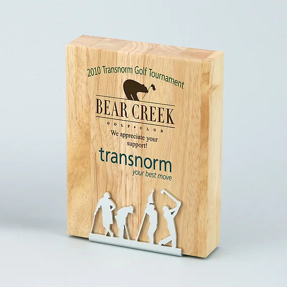 golf trophy with engraving