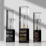hourglass Crystal Award