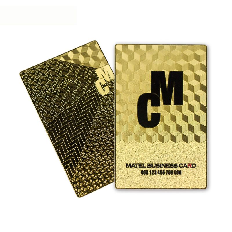 laser engraved metal business cards​