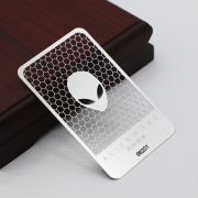 laser engraving metal business cards