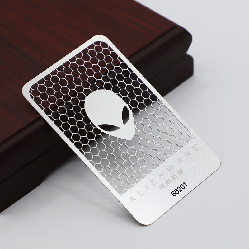 laser engraving metal business cards