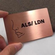 metal business card design