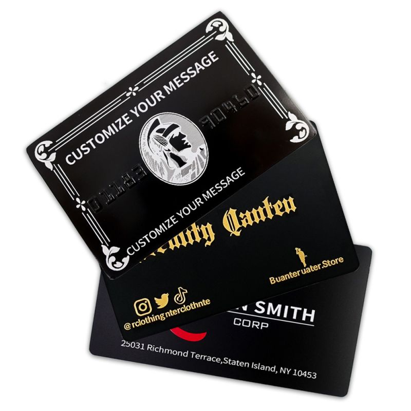metal cards custom