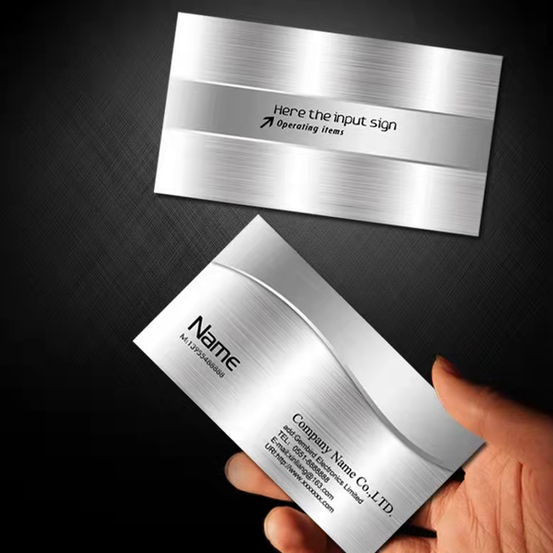 metalic business cards