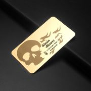metallic business cards