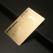 metallic business cards
