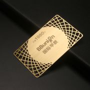 metallic business cards