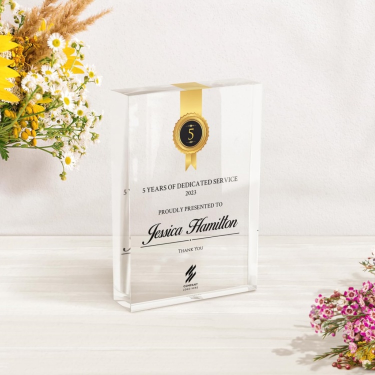 personalized acrylic plaque
