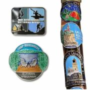 walking staff medallions