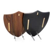 wooden memorial plaques